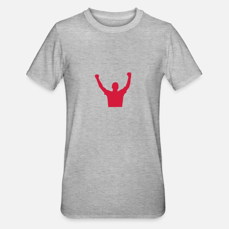 Gewinner - Unisex Polycotton T-Shirt - Grau meliert