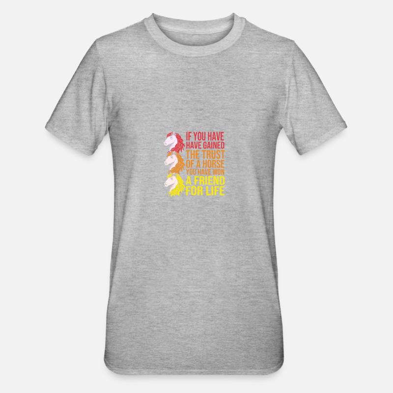 Saut d’obstacles Saut d’obstacles - T-shirt polycoton Unisexe - gris chiné
