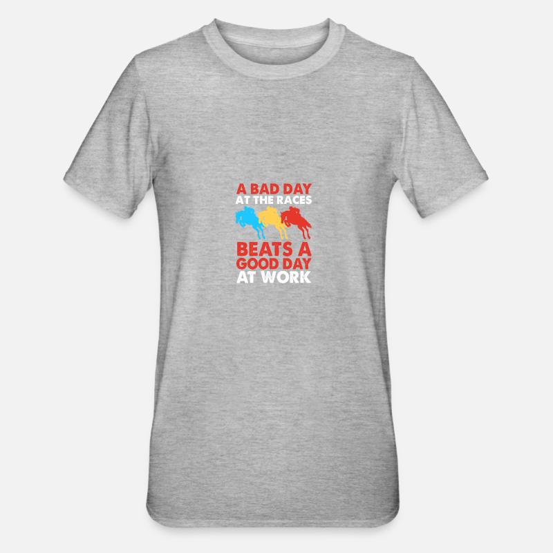 Saut d’obstacles Saut d’obstacles - T-shirt polycoton Unisexe - gris chiné