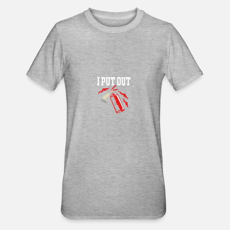 Pompier Pompier - T-shirt polycoton Unisexe - gris chiné