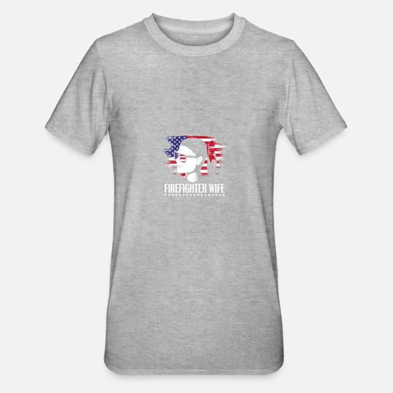 Pompier Pompier - T-shirt polycoton Unisexe - gris chiné