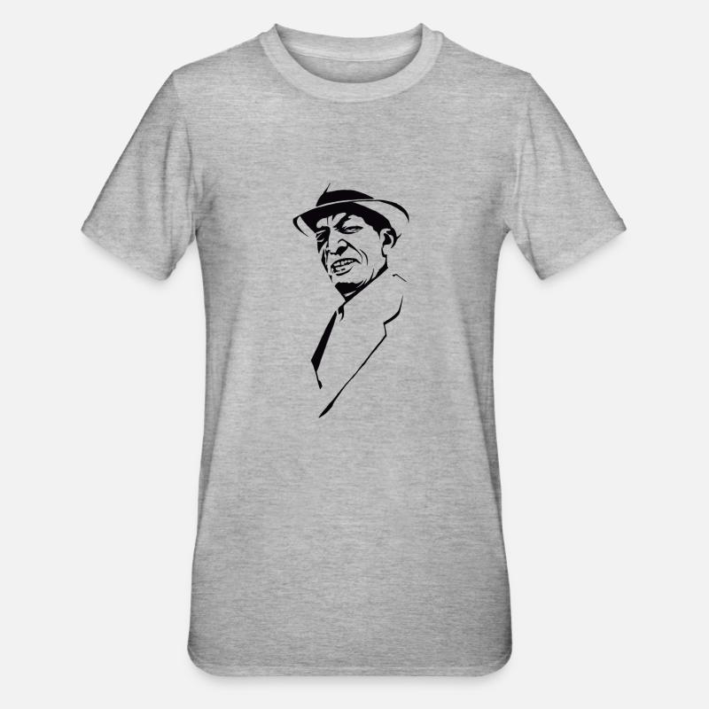 Compay Segundo - Unisex Polycotton T-Shirt - Grau meliert