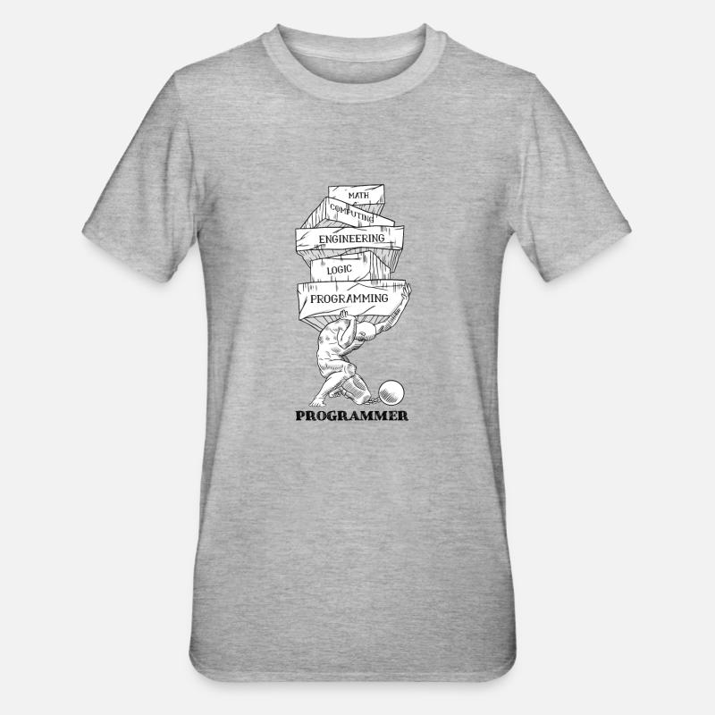 Problèmes de programmation - T-shirt polycoton Unisexe - gris chiné