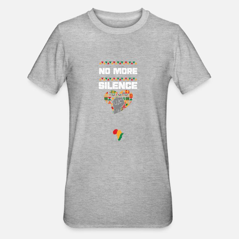 Plus de silence - T-shirt polycoton Unisexe - gris chiné