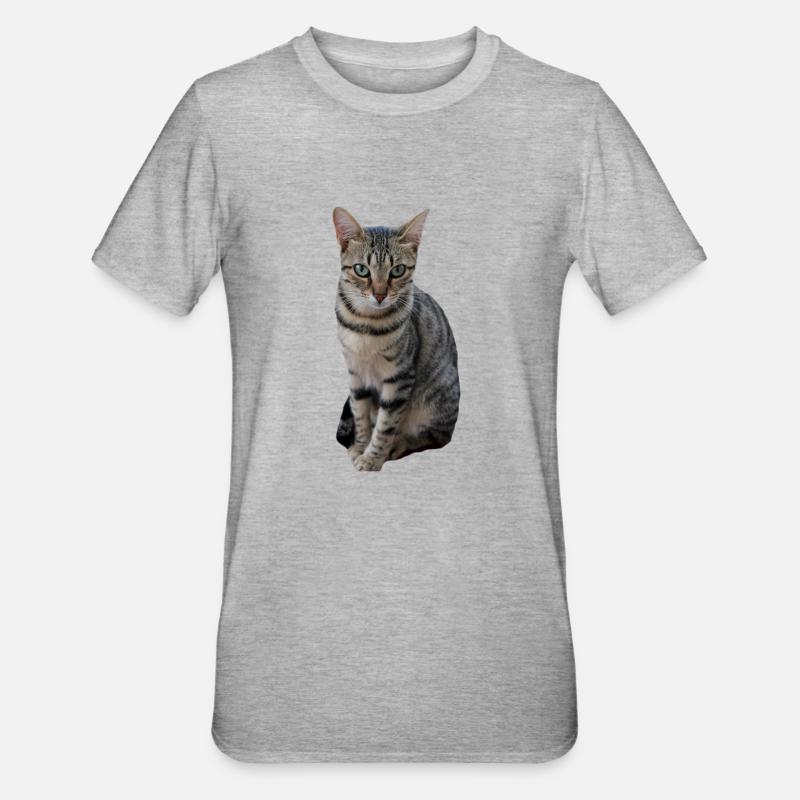 Chat chat chaton doux - T-shirt polycoton Unisexe - gris chiné