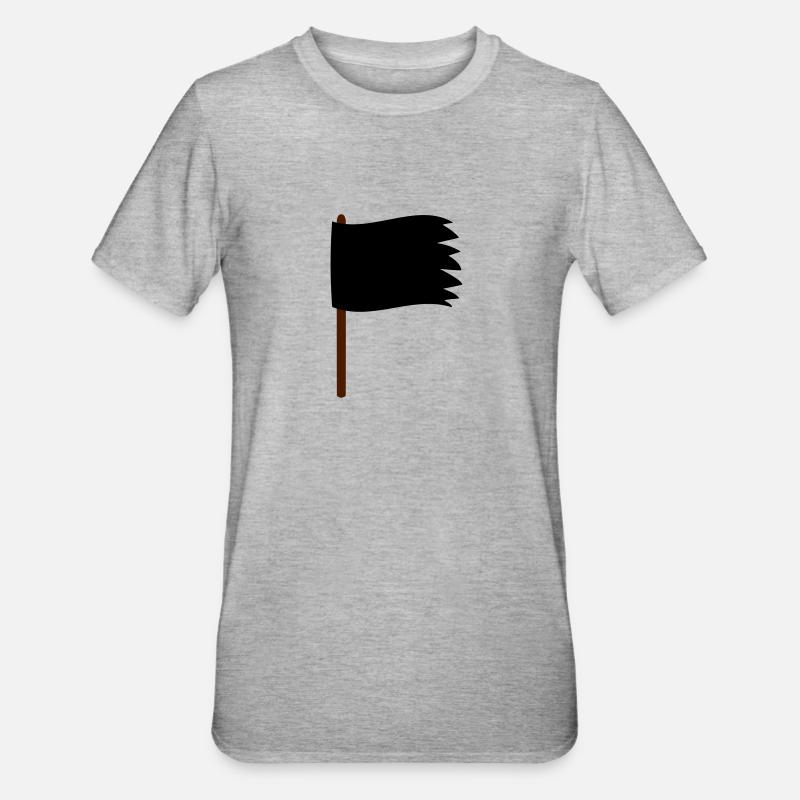 Fahne - Unisex Polycotton T-Shirt - Grau meliert