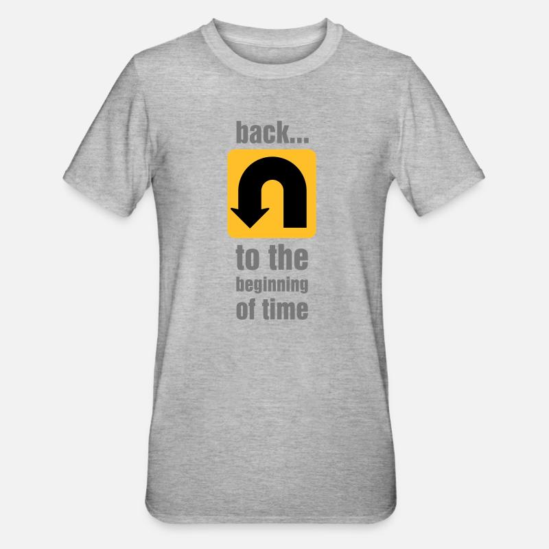 U-turn - Unisex Polycotton T-Shirt - heather grey