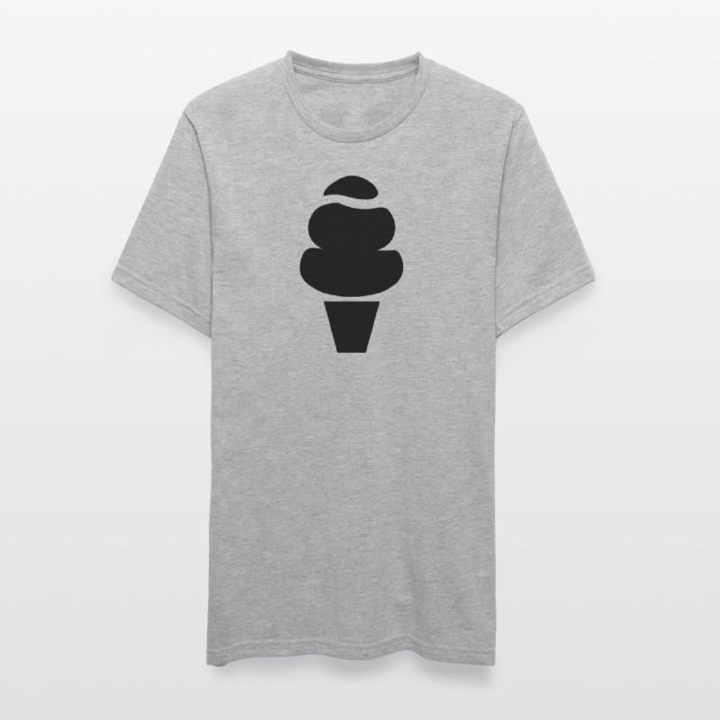 Idée cadeau de crème glacée cornet de crème glacée molle cornet de crème glacée cône de crème glacée T-shirt polycoton Unisexe