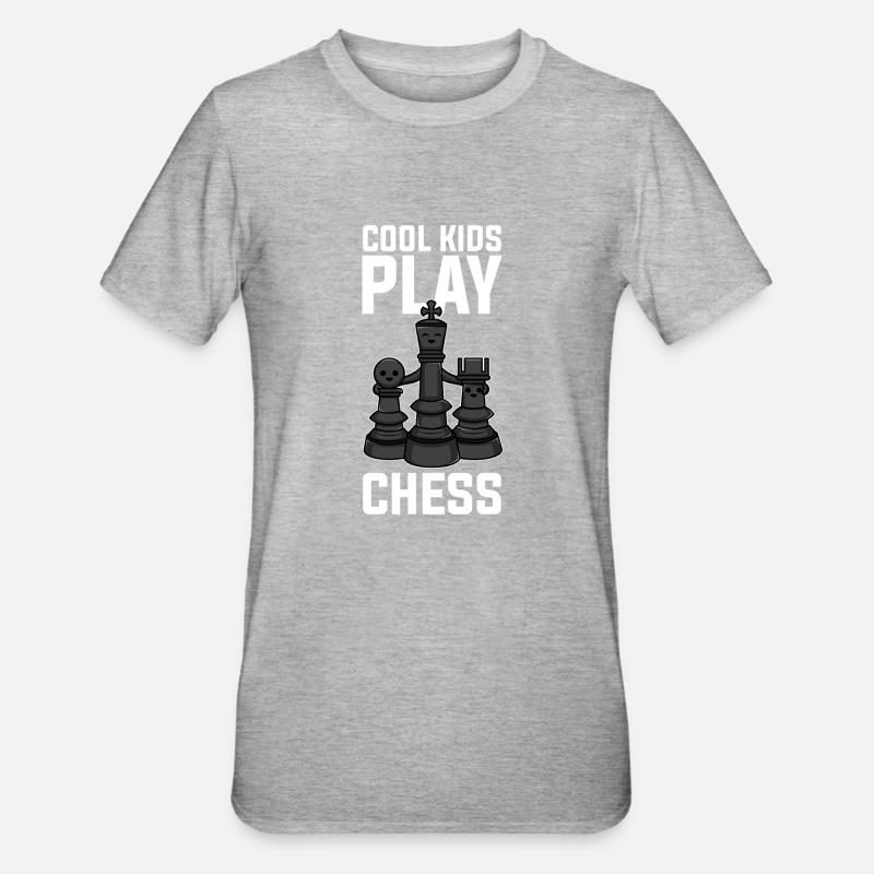 Échecs jeu d’échecs Chess Enfants - T-shirt polycoton Unisexe - gris chiné