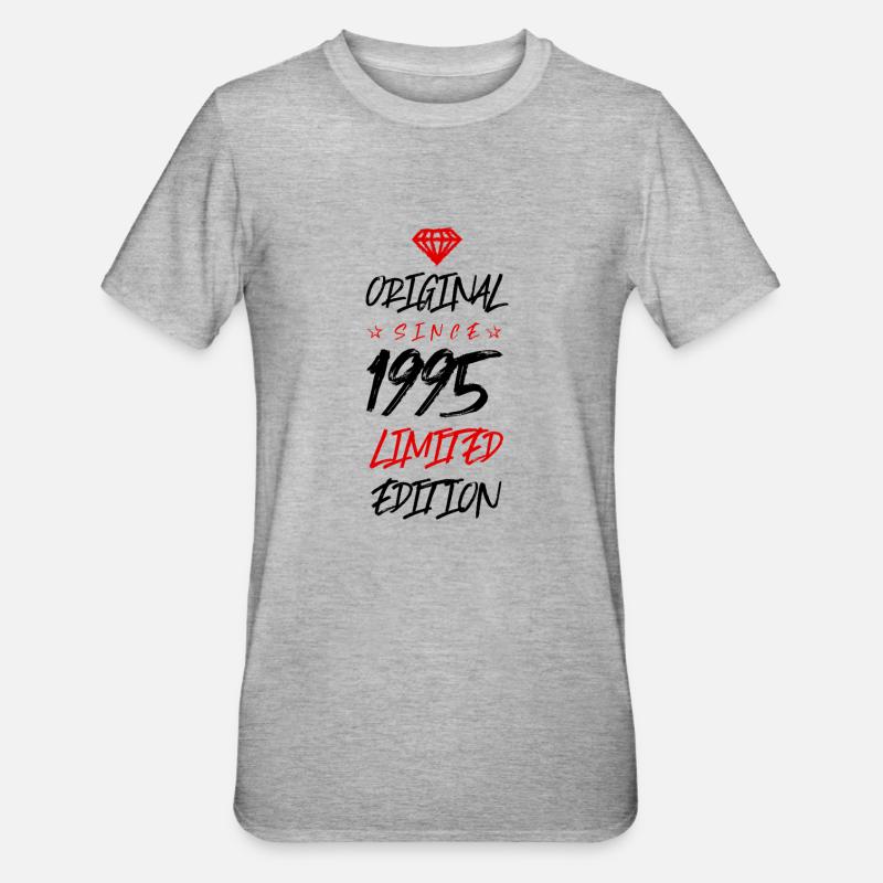 1995 Édition limitée - T-shirt polycoton Unisexe - gris chiné