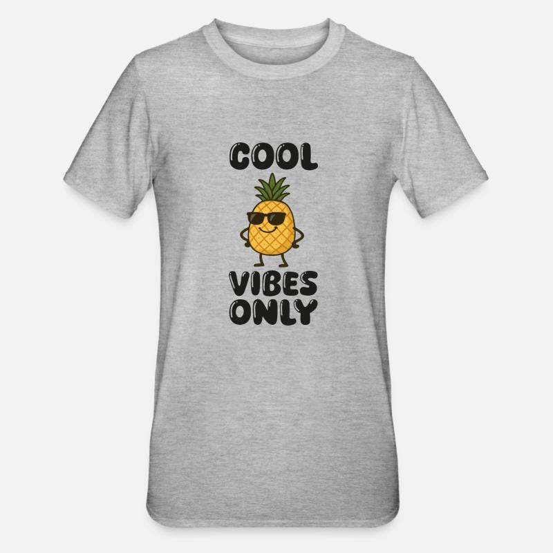 Pineapple Comic - Unisex Polycotton T-Shirt - heather grey