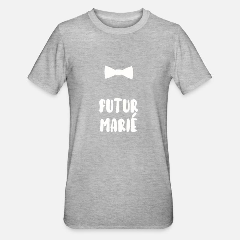 Futur marié - T-shirt polycoton Unisexe - gris chiné
