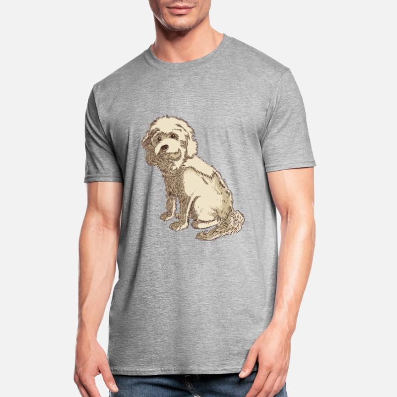 Dessin de chien cockapoo d'un cockapoo T-shirt polycoton Unisexe