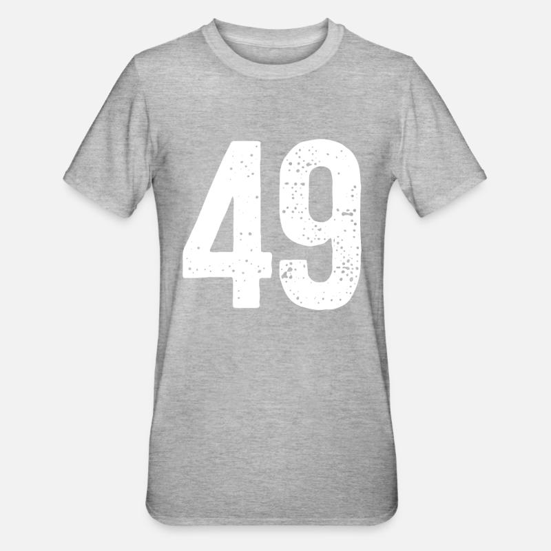 49 Numéros Blanc - T-shirt polycoton Unisexe - undefined