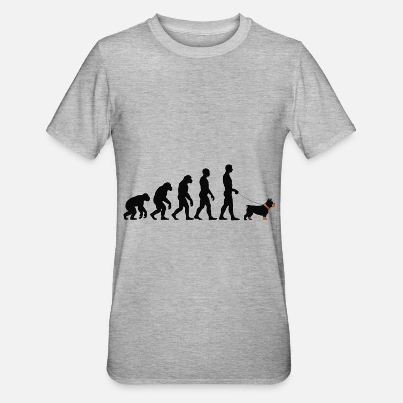 Cane Corso - Unisex Polycotton T-Shirt - Grau meliert