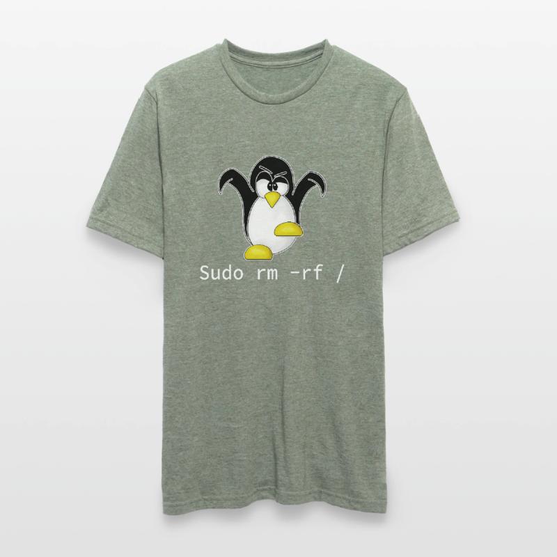 Tux Linux Penguin Sudo Rm Rf | Computer Geek Hack Unisex Polycotton T-Shirt
