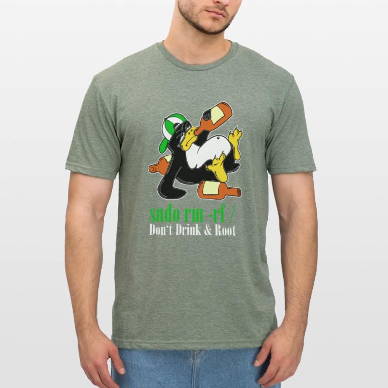 Linux Penguin Sudo Admin Funny Computer Science PC Nerd Unisex Polycotton T-Shirt