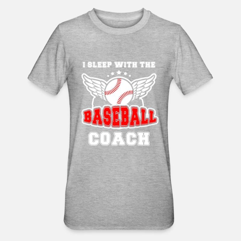 Baseball-Trainerin Ehefrau Berufstätige Mutter - Unisex Polycotton T-Shirt - Grau meliert
