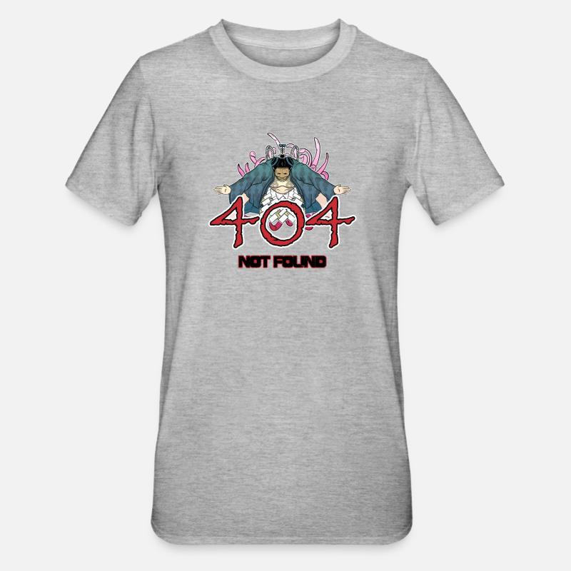 404 - not found - sumo version - Unisex Polycotton T-Shirt - heather grey