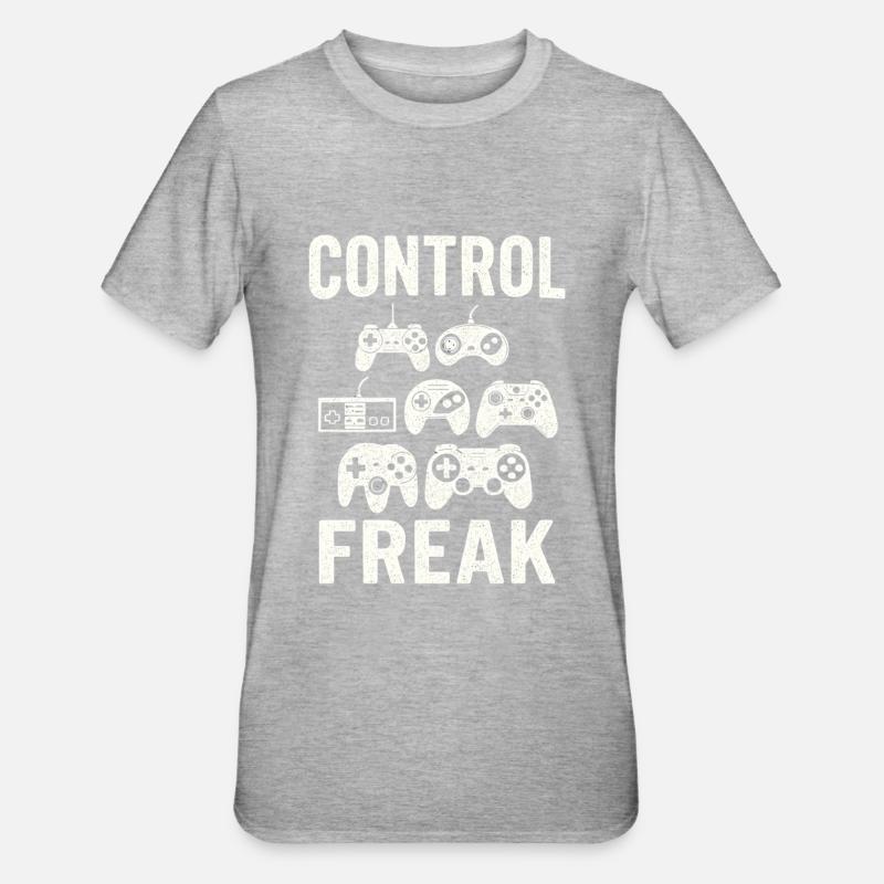 Controller Zocken Gaming Freak - Unisex Polycotton T-Shirt - heather grey
