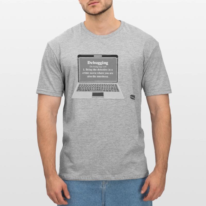 Funny Computer Debugging Programmer Design Unisex Polycotton T-Shirt