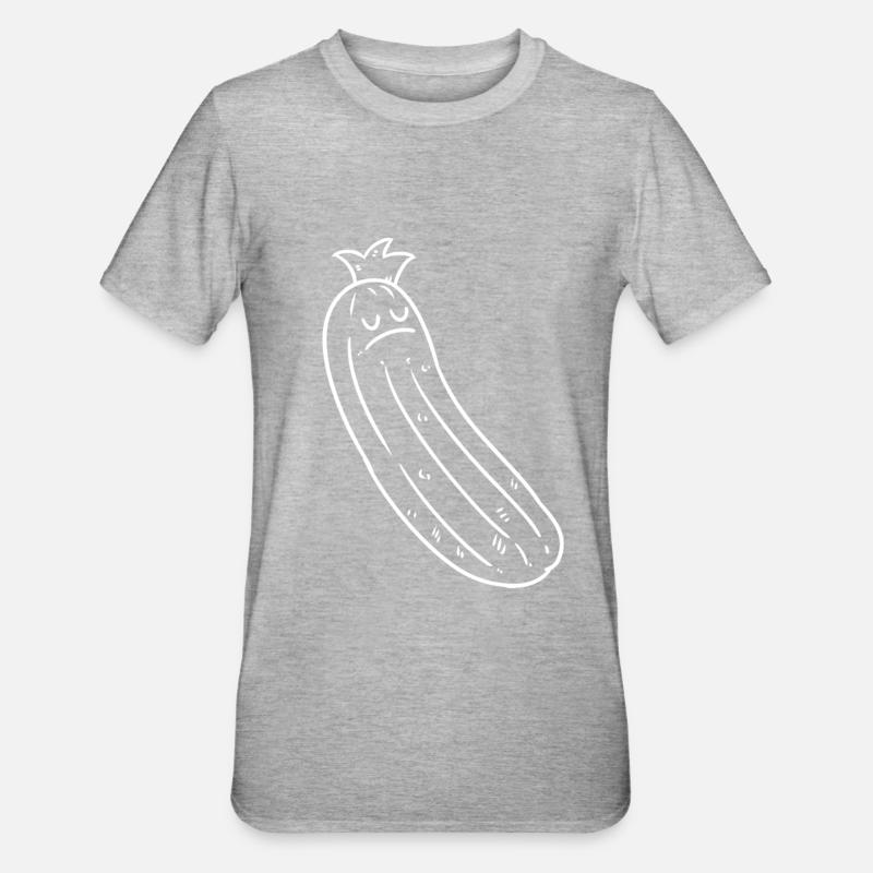 concombre - T-shirt polycoton Unisexe - gris chiné
