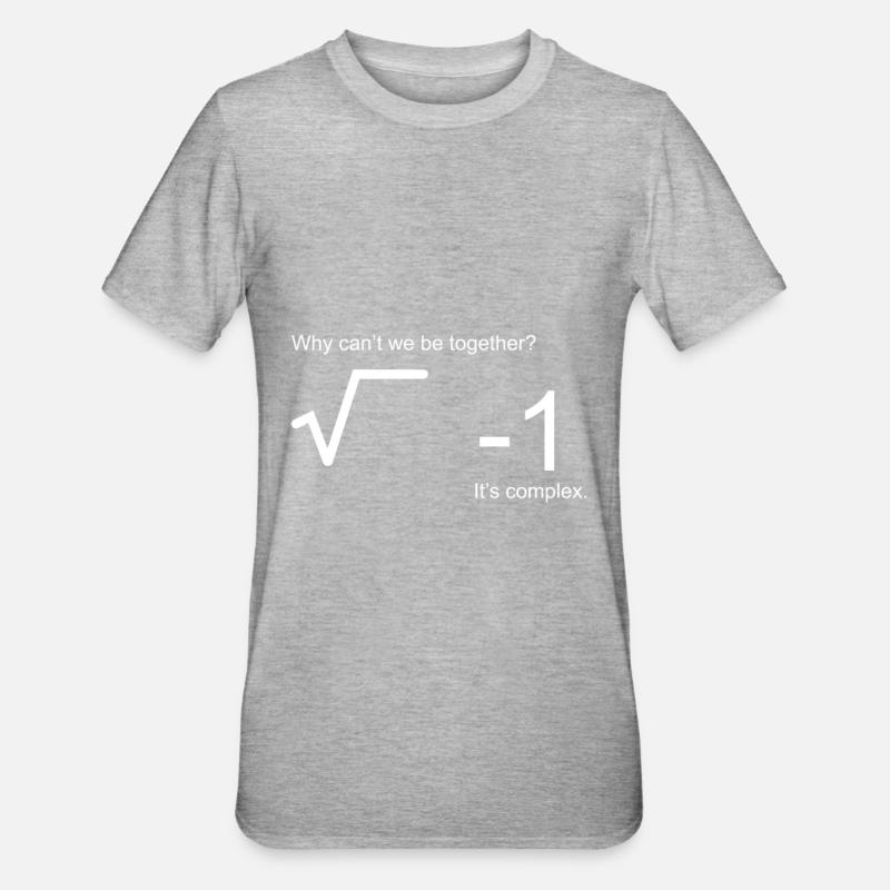 Math gift - Unisex Polycotton T-Shirt - heather grey