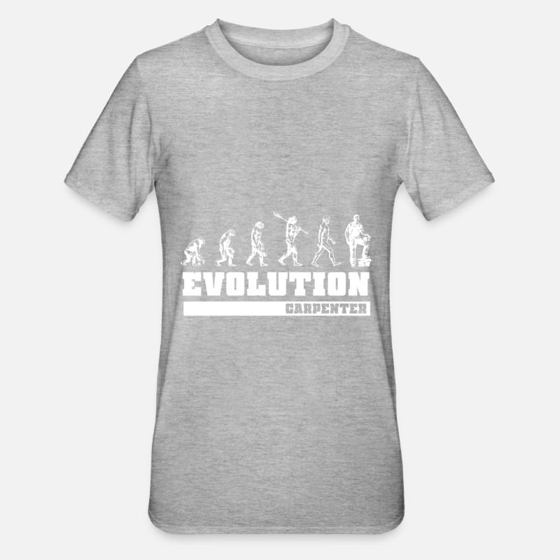 Carpenter Zimmermann Evolution - Unisex Polycotton T-Shirt - heather grey