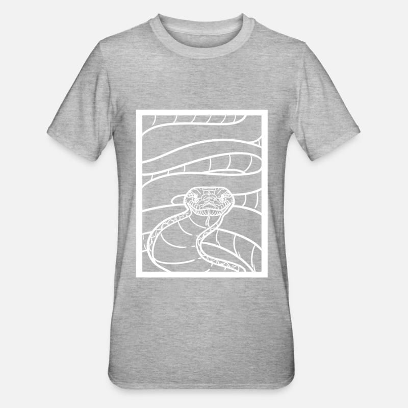 python - T-shirt polycoton Unisexe - gris chiné