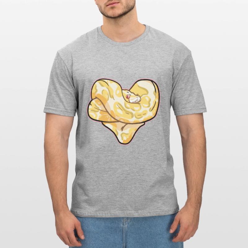 Coeur de python T-shirt polycoton Unisexe