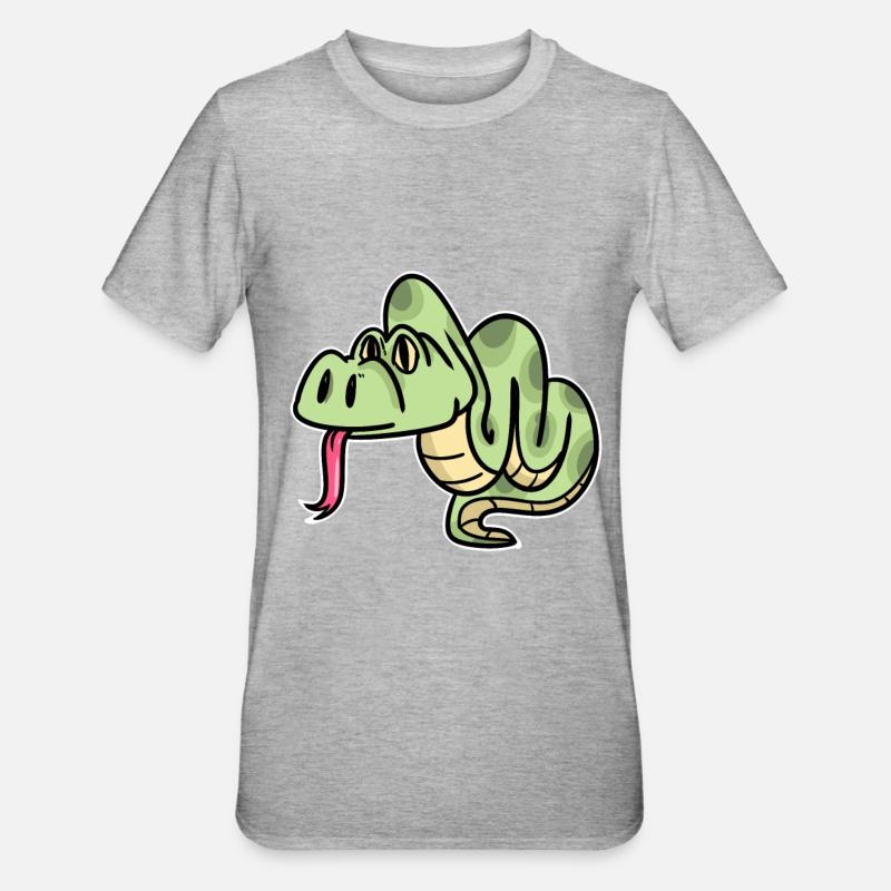 python - T-shirt polycoton Unisexe - gris chiné