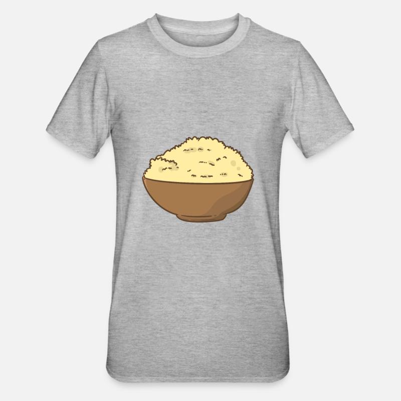 Reispudding - Unisex Polycotton T-Shirt - Grau meliert