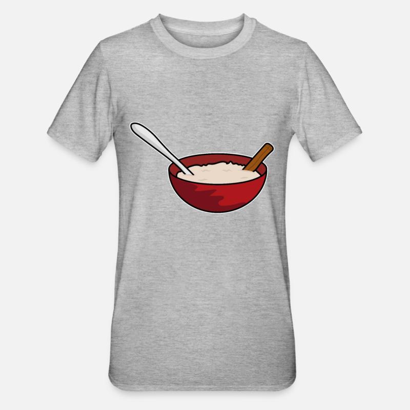 Reispudding - Unisex Polycotton T-Shirt - Grau meliert