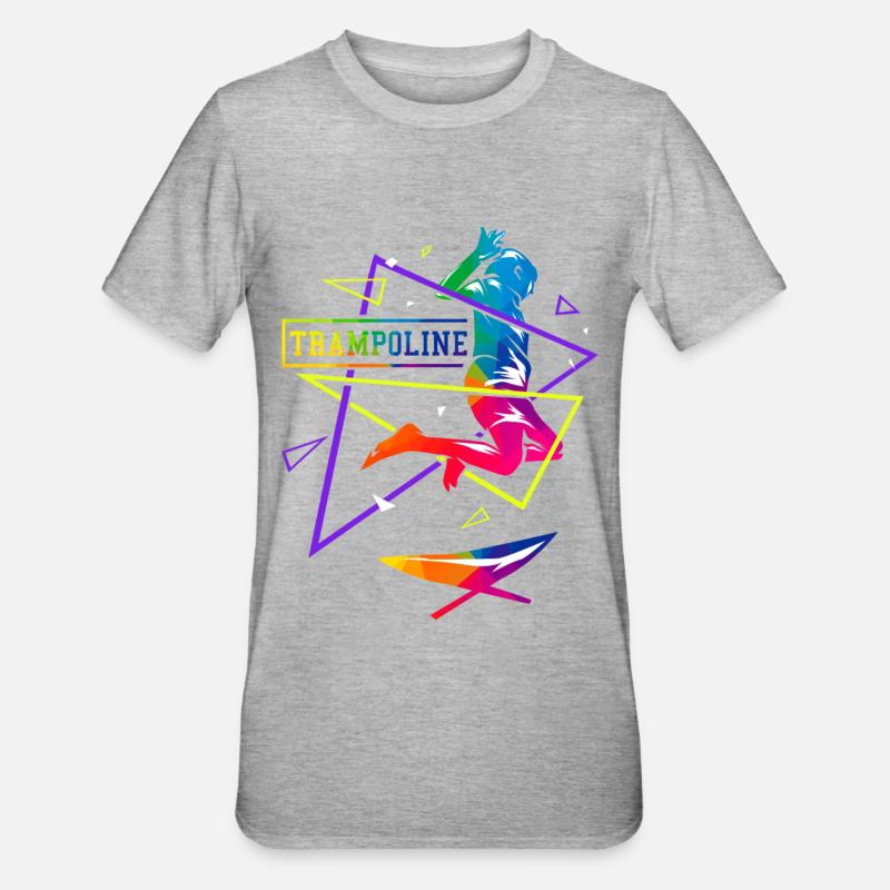 Polygone de trampoline - T-shirt polycoton Unisexe - gris chiné