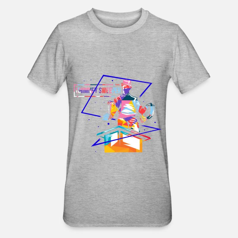 Polygone ramoneur - T-shirt polycoton Unisexe - gris chiné