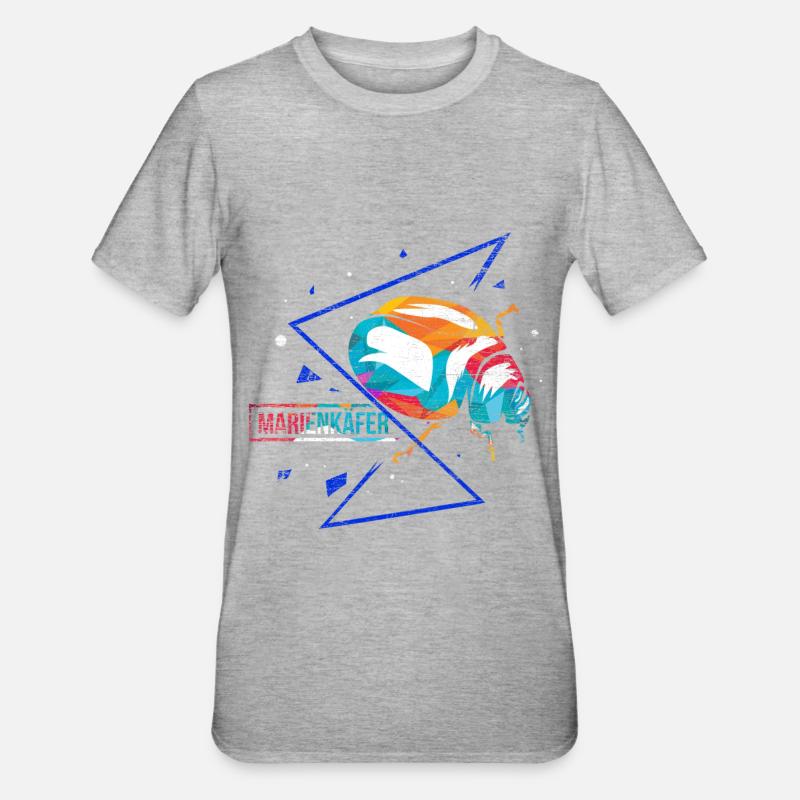Polygone de coccinelle - T-shirt polycoton Unisexe - gris chiné
