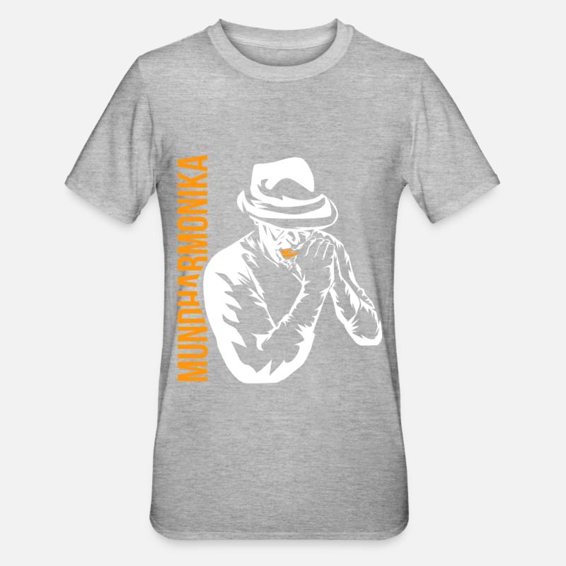 harmonica - T-shirt polycoton Unisexe - gris chiné