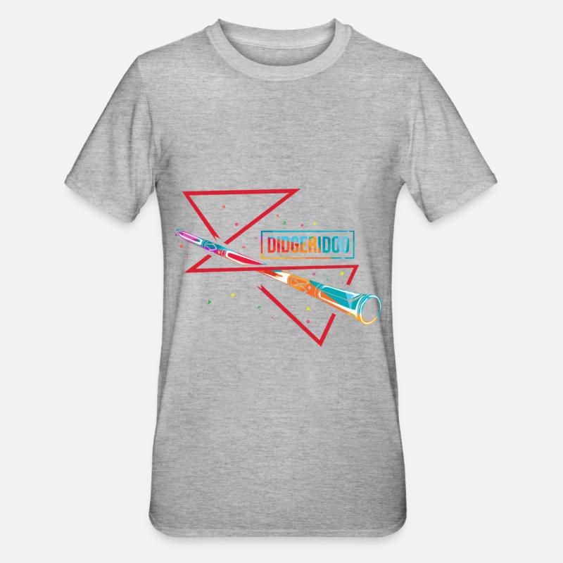 Didgeridoo - T-shirt polycoton Unisexe - gris chiné