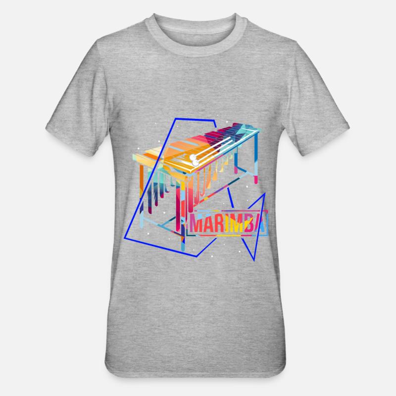 Polygone de Marimba - T-shirt polycoton Unisexe - gris chiné