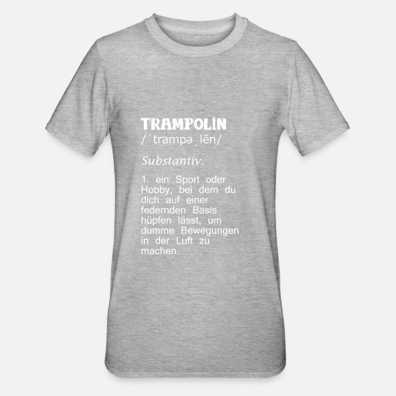 trampoline - T-shirt polycoton Unisexe - gris chiné
