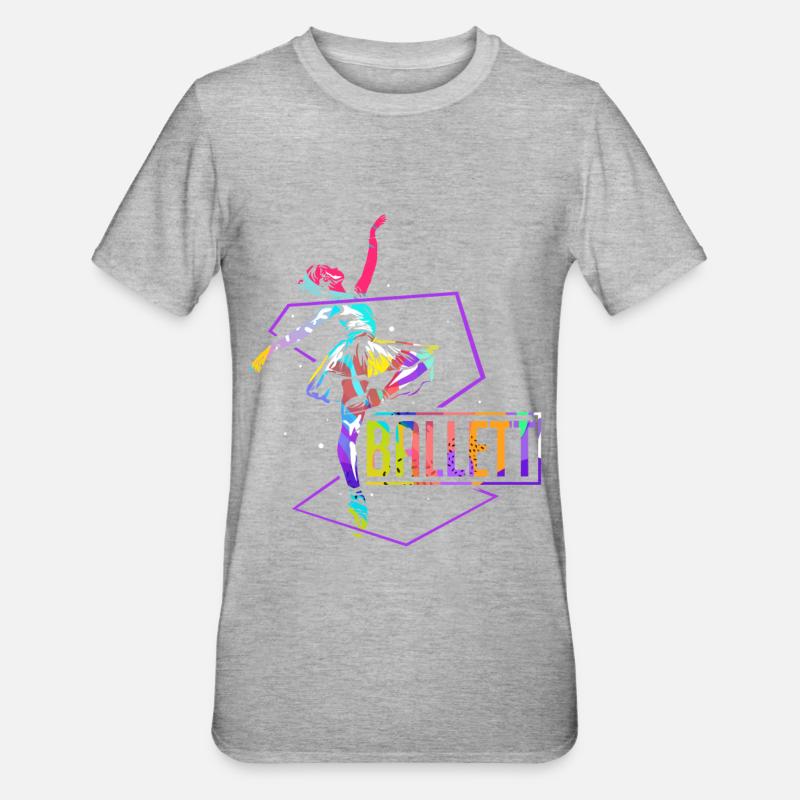 Polygone de ballet - T-shirt polycoton Unisexe - gris chiné