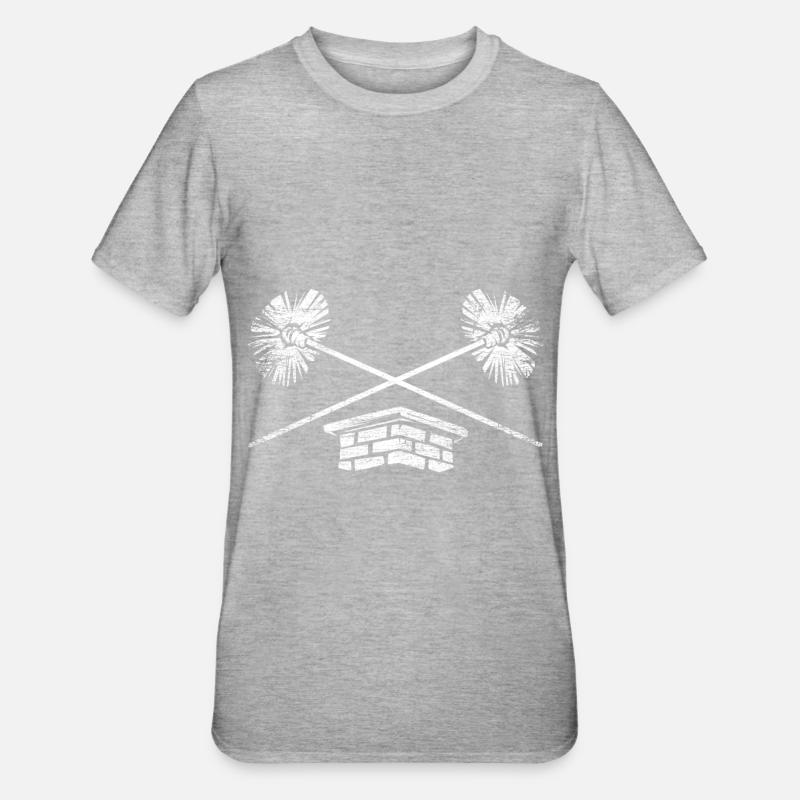 Schornsteinfeger Geschenk - Unisex Polycotton T-Shirt - Grau meliert