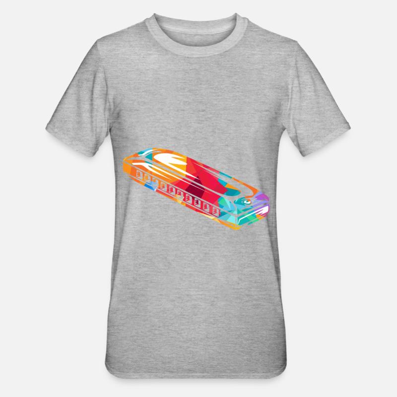 harmonica - T-shirt polycoton Unisexe - gris chiné