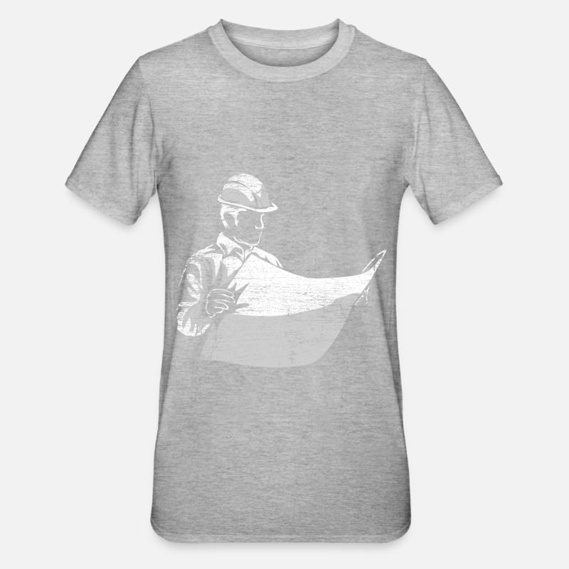 Techniciens de construction - T-shirt polycoton Unisexe - gris chiné