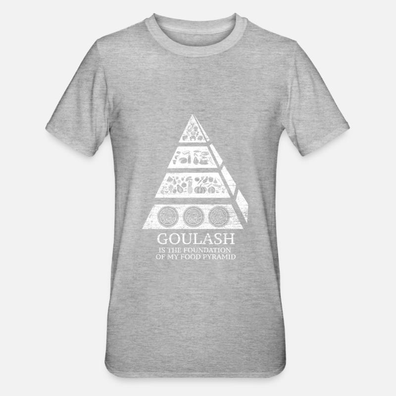 Gulasch Geschenk - Unisex Polycotton T-Shirt - Grau meliert