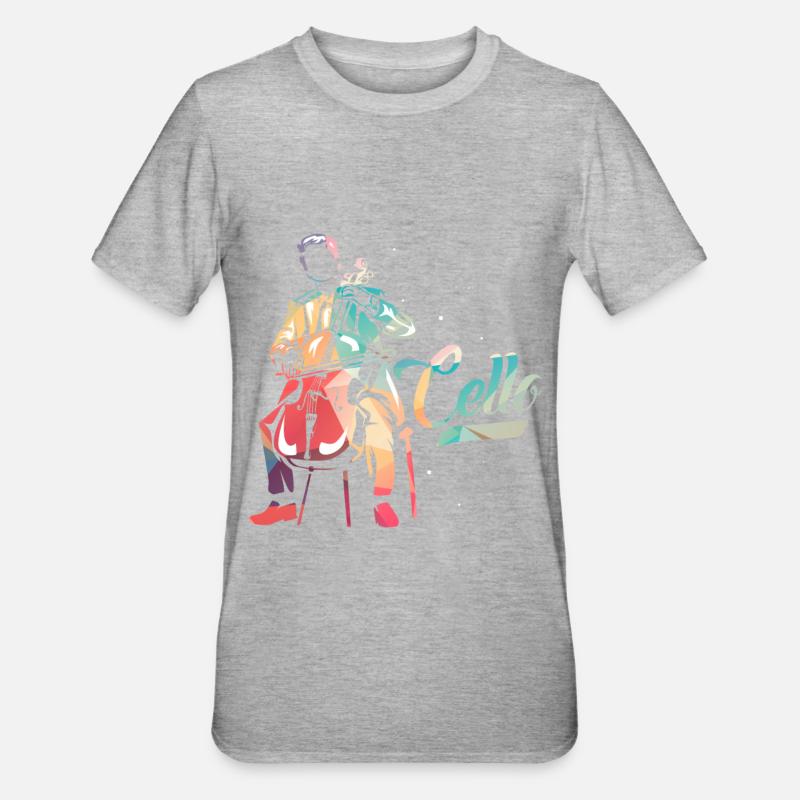 violoncelle - T-shirt polycoton Unisexe - gris chiné