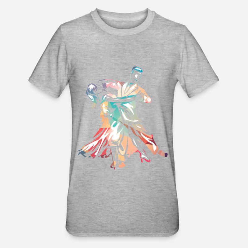 Danse Foxtrot - T-shirt polycoton Unisexe - gris chiné