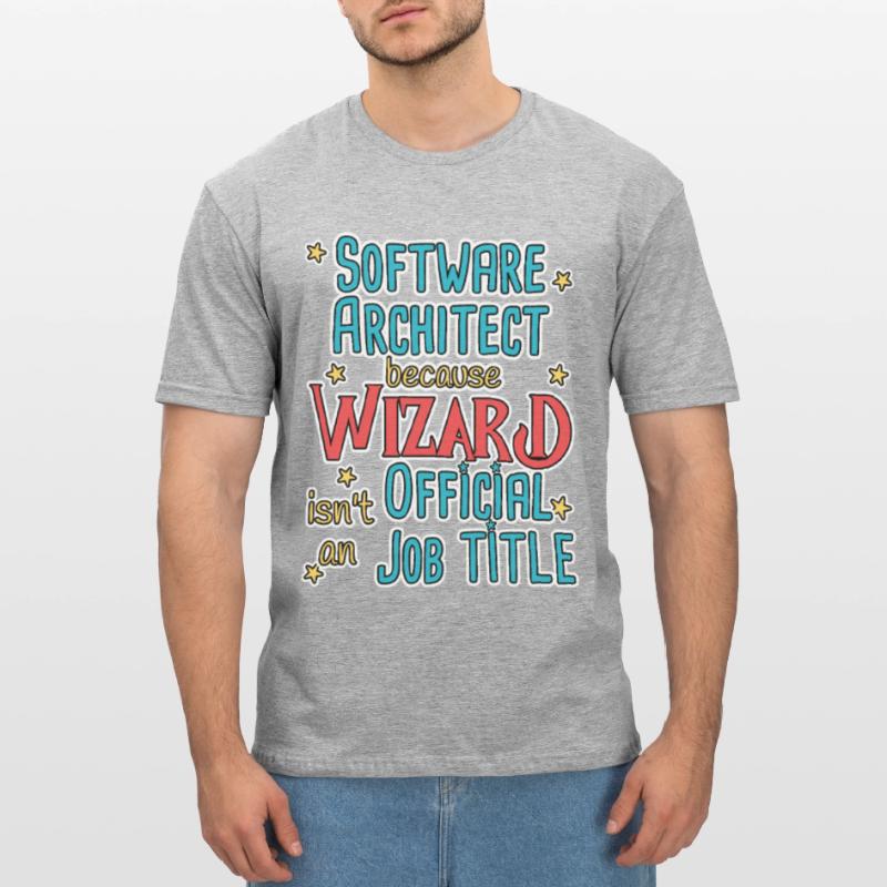 Software Architect Wizard Software Architecture T-shirt polycoton Unisexe