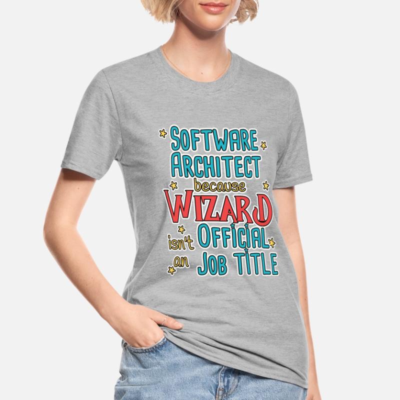 Software Architect Wizard Software Architecture T-shirt polycoton Unisexe