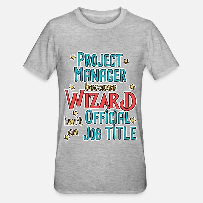 Assistant Chef de projet - T-shirt polycoton Unisexe - gris chiné